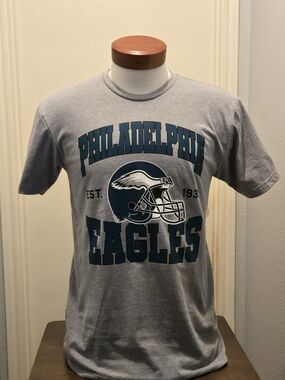 Junk Food Clothing, Grey, Philadelphia Eagles Graphic Tee, Medium